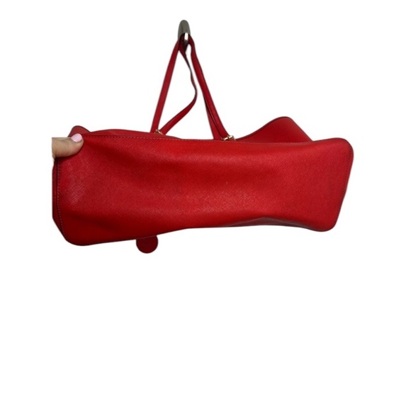 Michael Michael Kors Red Large Jet Set Leather Tote - Picture 5 of 7